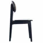 ΚΑΡΕΚΛΑ ΤΡΑΠΕΖΑΡΙΑΣ SEBBO HM6388.02 ΞΥΛΟ TEAK ΜΑΥΡΟ & ΣΥΝΘ.RATTAN 50x49x86,5Υεκ. - Image 4