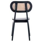 ΚΑΡΕΚΛΑ ΤΡΑΠΕΖΑΡΙΑΣ SEBBO HM6388.02 ΞΥΛΟ TEAK ΜΑΥΡΟ & ΣΥΝΘ.RATTAN 50x49x86,5Υεκ. - Image 6