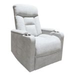 NANCY Lift-Relax Πολυθρόνα Σαλονιού - Καθιστικού, Ύφασμα Αν.Γκρι (ηλεκτρική ανάκληση) 77x94x109cm