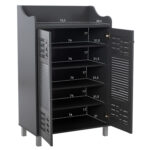 ΠΑΠΟΥΤΣΟΘΗΚΗ-ΝΤΟΥΛΑΠΙ KAILENA HM2230.10 ΜΕΛΑΜΙΝΗ ΓΚΡΙ 77x40x121,5 εκ. - Image 3