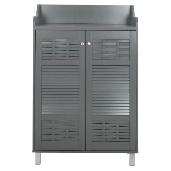 ΠΑΠΟΥΤΣΟΘΗΚΗ-ΝΤΟΥΛΑΠΙ KAILENA HM2230.10 ΜΕΛΑΜΙΝΗ ΓΚΡΙ 77x40x121,5 εκ. - Image 4