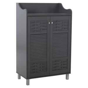 ΠΑΠΟΥΤΣΟΘΗΚΗ-ΝΤΟΥΛΑΠΙ KAILENA HM2230.10 ΜΕΛΑΜΙΝΗ ΓΚΡΙ 77x40x121,5 εκ.