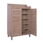 ΠΑΠΟΥΤΣΟΘΗΚΗ-ΝΤΟΥΛΑΠΙ KAILENA HM2230.02 ΜΕΛΑΜΙΝΗ ΣΕ SONAMA 77X40,5X122Υεκ. - Image 4