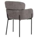 ΠΟΛΥΘΡΟΝΑ WOLF HM8583.01 ΓΚΡΙ ΥΦΑΣΜΑ ΜΠΟΥΚΛΕ ΜΕ ΜΕΤΑΛΛΙΚΑ ΠΟΔΙΑ 56x62x80Yεκ. - Image 5