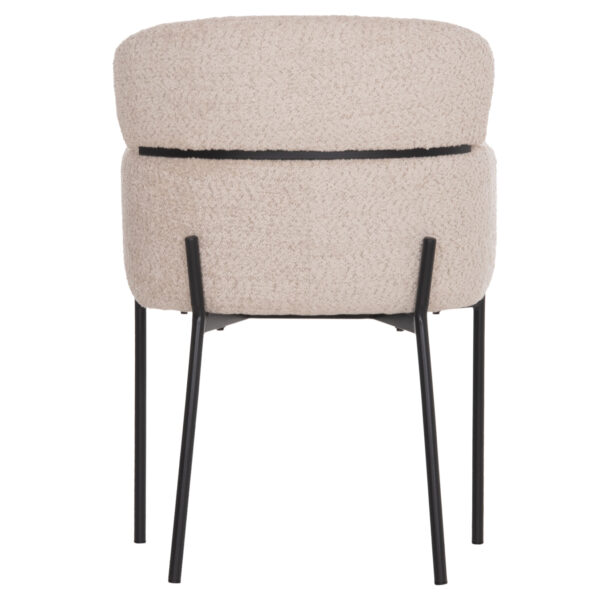 ΠΟΛΥΘΡΟΝΑ WOLF HM8583.02 ΕΚΡΟΥ ΥΦΑΣΜΑ ΜΠΟΥΚΛΕ ΜΕ ΜΕΤΑΛΛΙΚΑ ΠΟΔΙΑ 56x62x80Yεκ. - Image 6