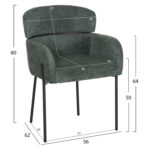 ΠΟΛΥΘΡΟΝΑ WOLF HM8583.03 ΠΕΤΡΟΛ ΥΦΑΣΜΑ ΜΠΟΥΚΛΕ ΜΕ ΜΕΤΑΛΛΙΚΑ ΠΟΔΙΑ 56x62x80Yεκ. - Image 2