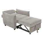 ΠΟΛΥΘΡΟΝΑ-ΚΡΕΒΑΤΙ ORYN HM3307.03 ΜΠΕΖ ΥΦΑΣΜΑ 89x85x84Υεκ. - Image 5