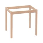 ΚΑΦΕΝΕΙΟΥ Βάση Τραπεζιού Οξιά Λυόμενο για Επιφάνεια 60x60cm, Άβαφο 49x49x73cm - Image 2