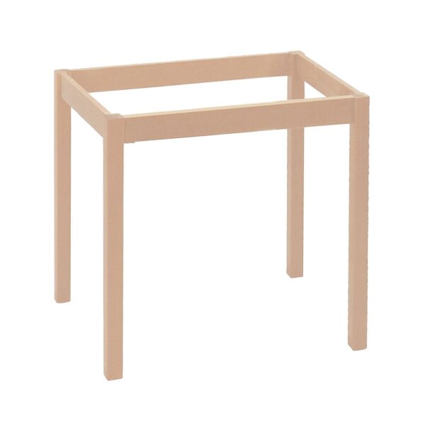 ΚΑΦΕΝΕΙΟΥ Βάση Τραπεζιού Οξιά Λυόμενο για Επιφάνεια 60x60cm, Άβαφο 49x49x73cm - Image 2