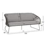 ΣΕΤ ΣΑΛΟΝΙ ΕΞ.ΧΩΡΟΥ 5ΤΜΧ VERMONT HM6504.07 ΜΕΤΑΛΛΟ-ΣΧΟΙΝΙ-ΓΥΑΛΙ--ΠΡΑΣΙΝΟ - Image 2