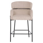 ΣΚΑΜΠΟ ΜΕΣ. ΥΨΟΥΣ WOLF HM8584.02 ΕΚΡΟΥ ΥΦΑΣΜΑ ΜΠΟΥΚΛΕ-ΜΑΥΡΑ ΜΕΤΑΛΛΙΚΑ ΠΟΔΙΑ 56x57x98Yεκ. - Image 3