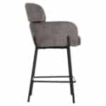 ΣΚΑΜΠΟ ΜΕΣ. ΥΨΟΥΣ WOLF HM8584.01 ΓΚΡΙ ΥΦΑΣΜΑ ΜΠΟΥΚΛΕ-ΜΕΤΑΛΛΙΚΑ ΠΟΔΙΑ 56x57x98Yεκ. - Image 4