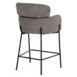 ΣΚΑΜΠΟ ΜΕΣ. ΥΨΟΥΣ WOLF HM8584.01 ΓΚΡΙ ΥΦΑΣΜΑ ΜΠΟΥΚΛΕ-ΜΕΤΑΛΛΙΚΑ ΠΟΔΙΑ 56x57x98Yεκ. - Image 5