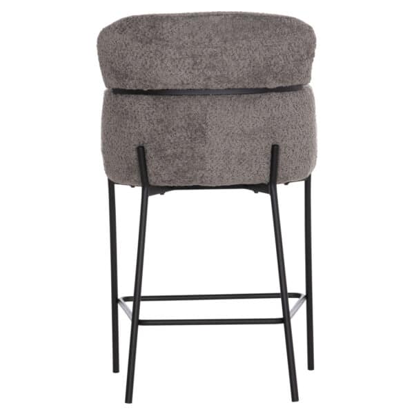 ΣΚΑΜΠΟ ΜΕΣ. ΥΨΟΥΣ WOLF HM8584.01 ΓΚΡΙ ΥΦΑΣΜΑ ΜΠΟΥΚΛΕ-ΜΕΤΑΛΛΙΚΑ ΠΟΔΙΑ 56x57x98Yεκ. - Image 6