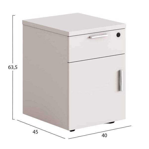 ΣΥΡΤΑΡΙΕΡΑ/ΝΤΟΥΛΑΠΙ STORTEC HM18287 ΜΕΛΑΜΙΝΗ ΣΕ ΕΚΡΟΥ 40x45x63,5Υεκ - Image 2