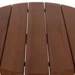ΤΡΑΠΕΖΙ ΜΕΣΗΣ ΣΤΡΟΓΓΥΛΟ KOLIN HM6629 ΞΥΛΟ TEAK ΣΕ ΦΥΣΙΚΟ Φ65x65Υεκ. - Image 4