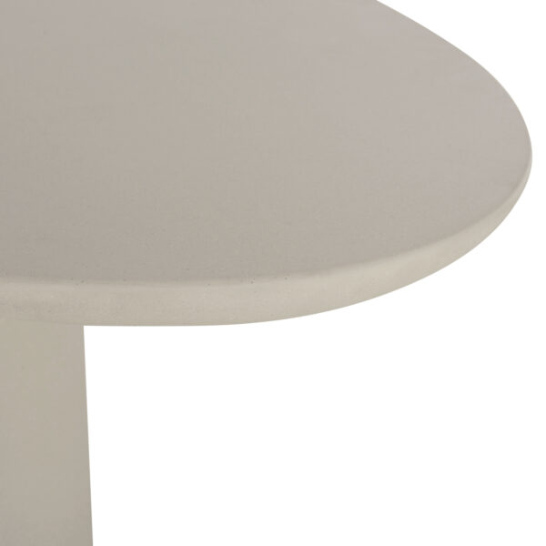 ΤΡΑΠΕΖΙ ΤΡΑΠΕΖΑΡΙΑΣ ΟΒΑΛ BRECCAN HM6577.02 ΜΠΕΖ ΤΣΙΜΕΝΤΟ 240x100x75Υεκ. - Image 5