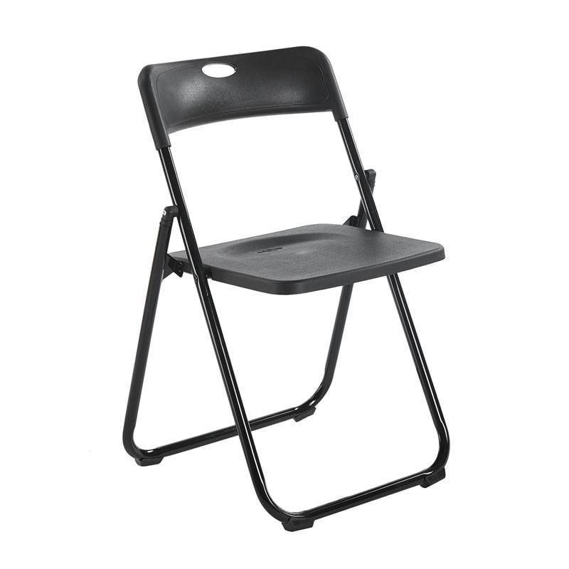 wendy-karekla-ptyssomeni-metallo-vafi-mavro-pp-apochrosi-mavro-enlarge WENDY Καρέκλα Πτυσσόμενη, Μέταλλο Βαφή Μαύρο, PP Απόχρωση Μαύρο 48x49x73cm - Image 1