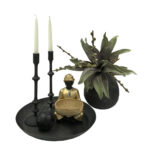 FADE ΔΙΣΚΟΣ ΔΙΑΚΟΣΜΗΣΗΣ 44x44x5cm ΑΛΟΥΜΙΝΙΟ ΜΑΥΡΟ 013756 - Image 2