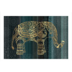 ELEPHANT ΠΙΝΑΚΑΣ ΔΙΑΚΟΣΜΗΣΗΣ 120x80x4cm ΚΑΜΒΑΣ ΓΚΡΙ ΧΡΥΣΟ ΞΥΛΟ 014477