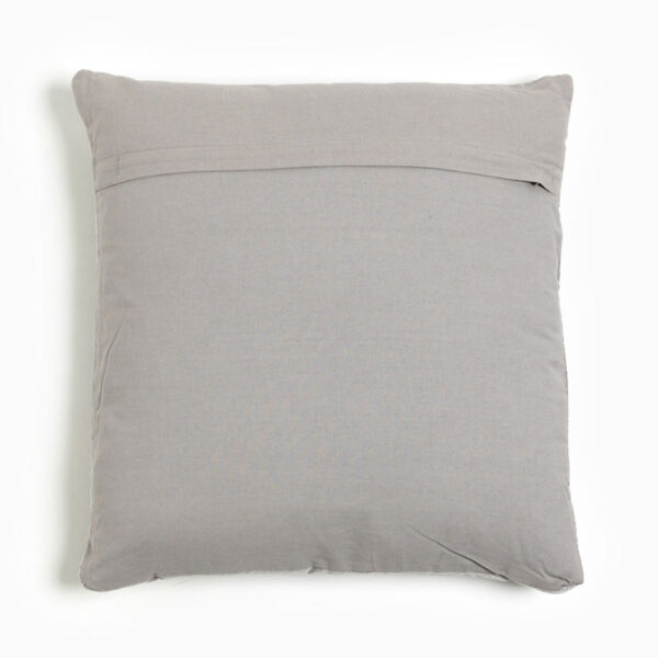 SILVER Z ΔΙΑΚΟΣΜΗΤΙΚΟ ΜΑΞΙΛΑΡΙ 50x50x10cm ΥΦΑΣΜΑ ΓΚΡΙ 014525 - Image 2
