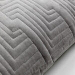 SILVER Z ΔΙΑΚΟΣΜΗΤΙΚΟ ΜΑΞΙΛΑΡΙ 50x50x10cm ΥΦΑΣΜΑ ΓΚΡΙ 014525 - Image 3