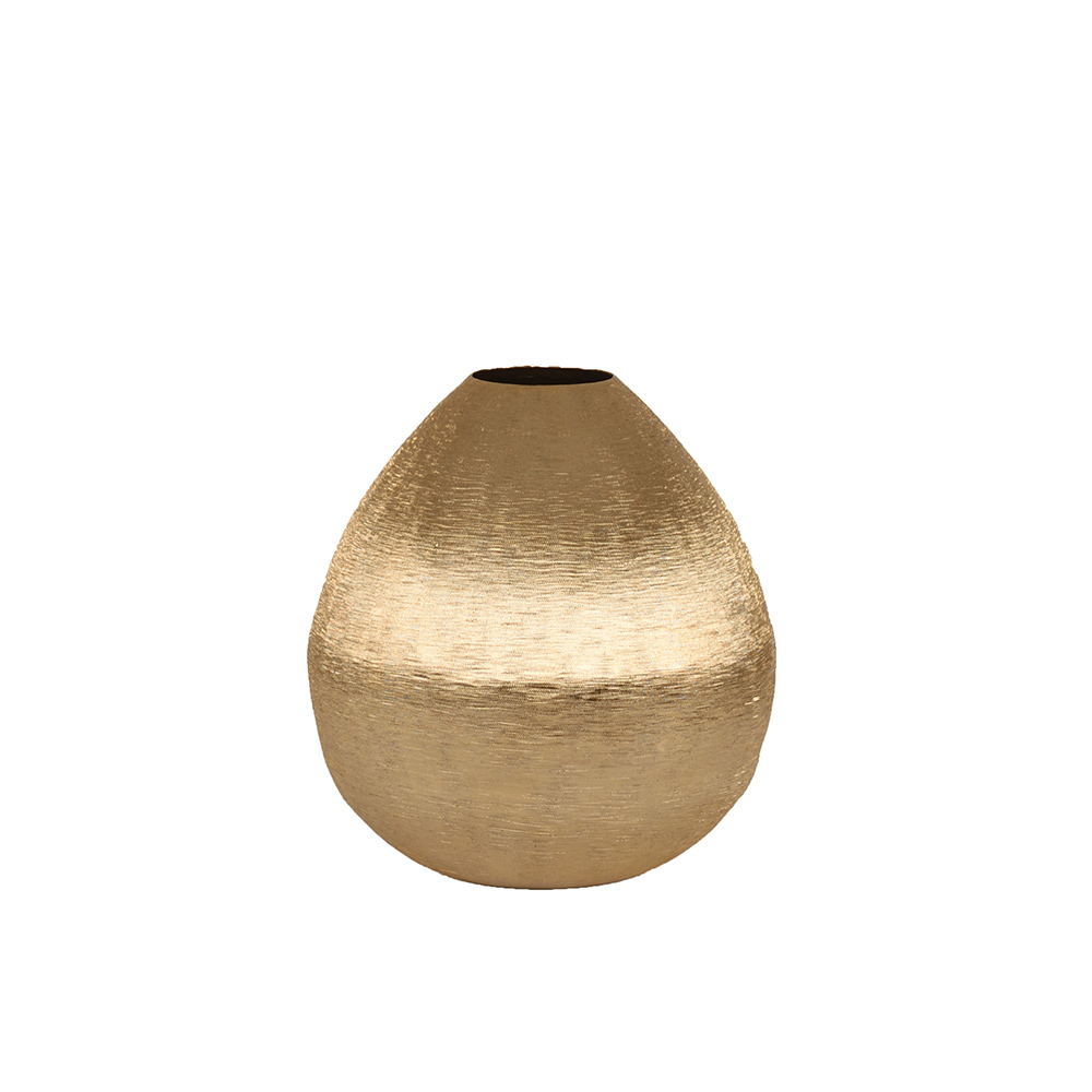 014946-nJHY6-first-_1 MINK ΒΑΖΟ 24x24x27cm ΑΛΟΥΜΙΝΙΟ ΧΡΥΣΟ 014946 - Image 1