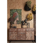 JUNGLE LADY ΠΙΝΑΚΑΣ ΔΙΑΚΟΣΜΗΣΗΣ 76x100x4cm ΚΑΜΒΑΣ ΠΟΛΥΧΡΩΜΟ ΞΥΛΟ 015119 - Image 3