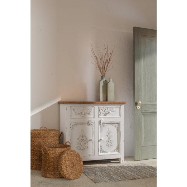 SEAGRASS ΚΑΛΑΘΙ ΜΕ ΚΑΠΑΚΙ SET 2ΤΜΧ 44x44x45cm SEAGRASS ΦΥΣΙΚΟ 015347 - Image 2