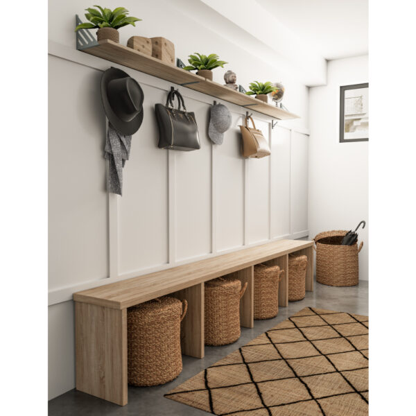 SEAGRASS ΚΑΛΑΘΙ ΜΕ ΚΑΠΑΚΙ SET 2ΤΜΧ 44x44x45cm SEAGRASS ΦΥΣΙΚΟ 015347 - Image 3