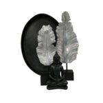 FILO ΔΙΑΚΟΣΜΗΤΙΚΟ TOTEM 24x12x62cm POLYRESIN ΑΣΗΜΙ ΜΑΥΡΟ ΞΥΛΟ 016214 - Image 2