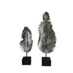 FILO ΔΙΑΚΟΣΜΗΤΙΚΟ TOTEM 24x12x62cm POLYRESIN ΑΣΗΜΙ ΜΑΥΡΟ ΞΥΛΟ 016214 - Image 3