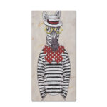 MR.ZEBRA ΠΙΝΑΚΑΣ ΔΙΑΚΟΣΜΗΣΗΣ 30x60x2cm ΚΑΜΒΑΣ ΠΟΛΥΧΡΩΜΟ ΞΥΛΟ 016255