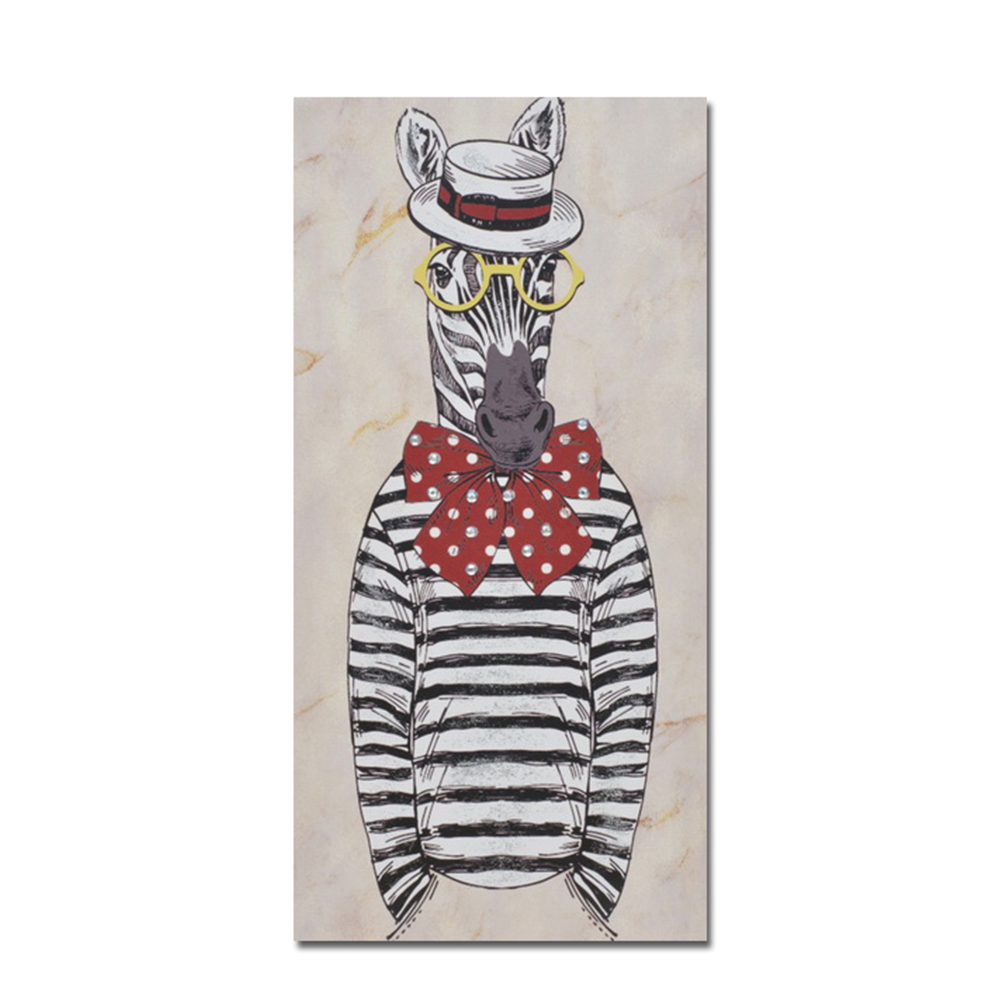 016255-G9cZL-first-_1 MR.ZEBRA ΠΙΝΑΚΑΣ ΔΙΑΚΟΣΜΗΣΗΣ 30x60x2cm ΚΑΜΒΑΣ ΠΟΛΥΧΡΩΜΟ ΞΥΛΟ 016255 - Image 1
