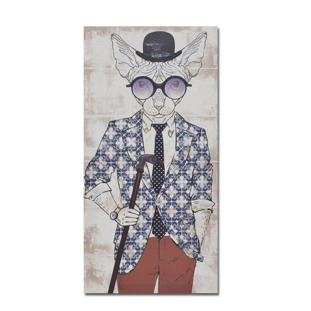016257-3catr-first- MR.CAT ΠΙΝΑΚΑΣ ΔΙΑΚΟΣΜΗΣΗΣ 30x60x2cm ΚΑΜΒΑΣ ΠΟΛΥΧΡΩΜΟ ΞΥΛΟ 016257 - Image 1