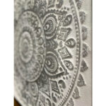 SAVOIR ΠΙΝΑΚΑΣ ΔΙΑΚΟΣΜΗΣΗΣ 62x62x5cm ΚΑΜΒΑΣ ΛΕΥΚΟ ΧΡΥΣΟ ΞΥΛΟ 016284 - Image 2