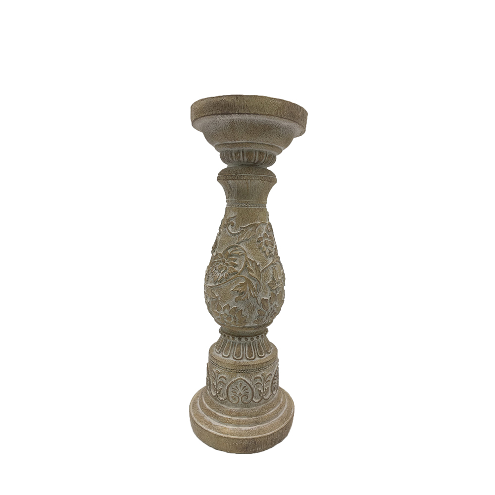 016330-1htsi-first- KAMAL ΚΗΡΟΠΗΓΙΟ 11x11x32cm POLYRESIN ΦΥΣΙΚΟ 016330 - Image 1