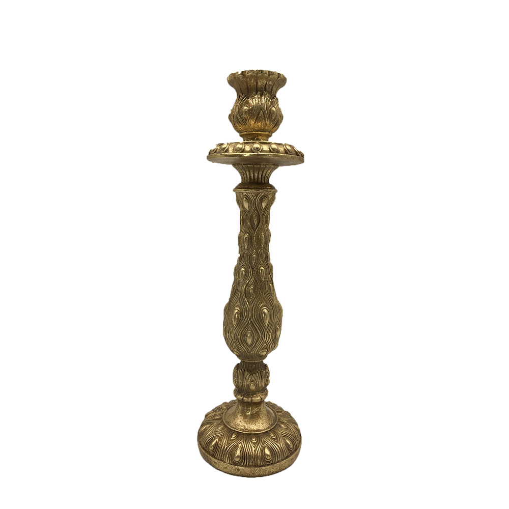 016341-noRID-first-_1 PEACOCK ΚΗΡΟΠΗΓΙΟ 10x10x33cm POLYRESIN ΧΡΥΣΟ ΑΝΤΙΚΕ 016341 - Image 1