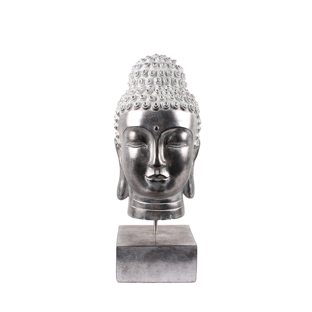 016370-2HlQD-first-_1 BUDAI ΔΙΑΚΟΣΜΗΤΙΚΟ ΒΟΥΔΑΣ 18x19x42cm POLYRESIN ΑΣΗΜΙ 016370 - Image 1