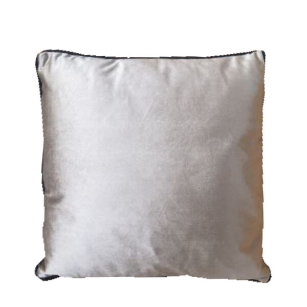 VELLUT ΔΙΑΚΟΣΜΗΤΙΚΟ ΜΑΞΙΛΑΡΙ 45x45cm ΥΦΑΣΜΑ ΓΚΡΙ POLYESTER 017167 - Image 2
