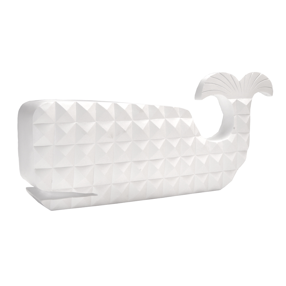 017257-azk1g-first-_1 PISTRIS ΔΙΑΚΟΣΜΗΤΙΚΟ ΨΑΡΙ 40x11x18cm POLYRESIN ΛΕΥΚΟ 017257 - Image 1