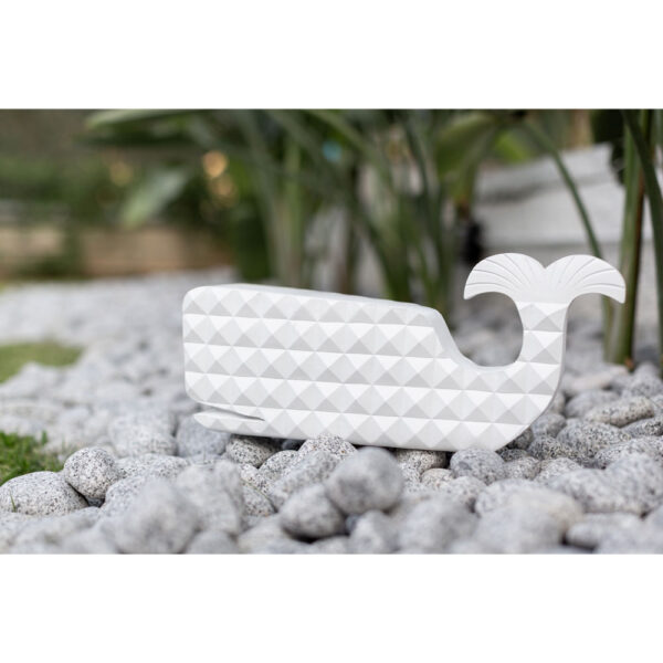 PISTRIS ΔΙΑΚΟΣΜΗΤΙΚΟ ΨΑΡΙ 40x11x18cm POLYRESIN ΛΕΥΚΟ 017257 - Image 3