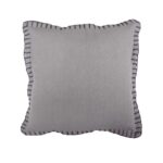 FILO ΔΙΑΚΟΣΜΗΤΙΚΟ ΜΑΞΙΛΑΡΙ 45x45cm ΥΦΑΣΜΑ ΓΚΡΙ 017326