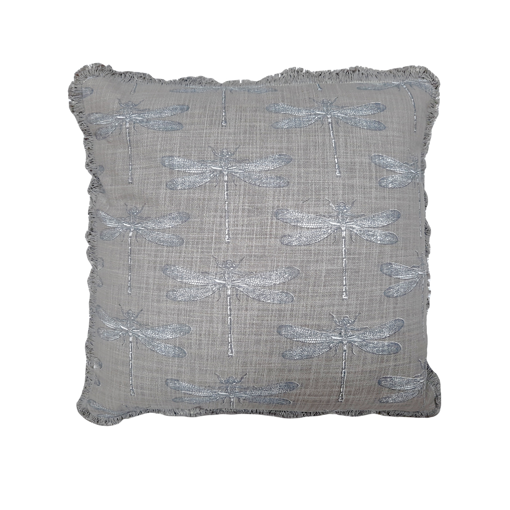 017330-l5COE-first-_1 LIBELL ΔΙΑΚΟΣΜΗΤΙΚΟ ΜΑΞΙΛΑΡΙ 45x45cm ΥΦΑΣΜΑ ΜΠΕΖ 017330 - Image 1
