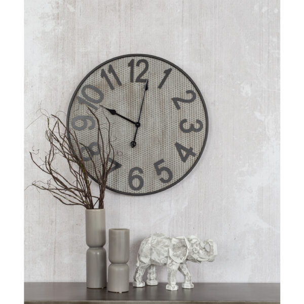 TERRA ΒΑΖΟ 9x9x33cm ΚΕΡΑΜΙΚΟ ΓΚΡΙ 017413 - Image 3