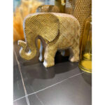 AFRICANA 1 ΔΙΑΚΟΣΜΗΤΙΚΟ ΕΛΕΦΑΝΤΑΣ 25x11x18cm POLYRESIN ΚΙΤΡΙΝΟ 017441 - Image 2