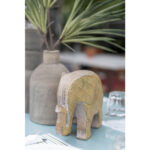 AFRICANA 1 ΔΙΑΚΟΣΜΗΤΙΚΟ ΕΛΕΦΑΝΤΑΣ 25x11x18cm POLYRESIN ΚΙΤΡΙΝΟ 017441 - Image 3