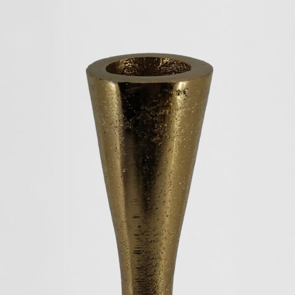 STELLA ΚΗΡΟΠΗΓΙΟ 11x11x42cm ΑΛΟΥΜΙΝΙΟ ΧΡΥΣΟ 017606 - Image 2