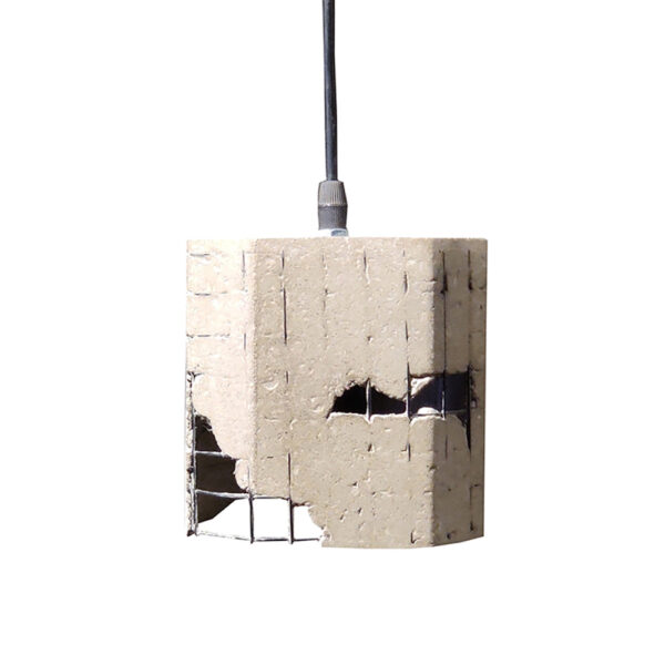 GRID 1 ΦΩΤΙΣΤΙΚΟ ΟΡΟΦΗΣ 13x13x13cm ΤΣΙΜΕΝΤΟ ΜΕΤΑΛΛΟ 017670 - Image 2