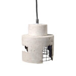 GRID 4 ΦΩΤΙΣΤΙΚΟ ΟΡΟΦΗΣ 16x16x16cm ΤΣΙΜΕΝΤΟ ΜΕΤΑΛΛΟ 017673